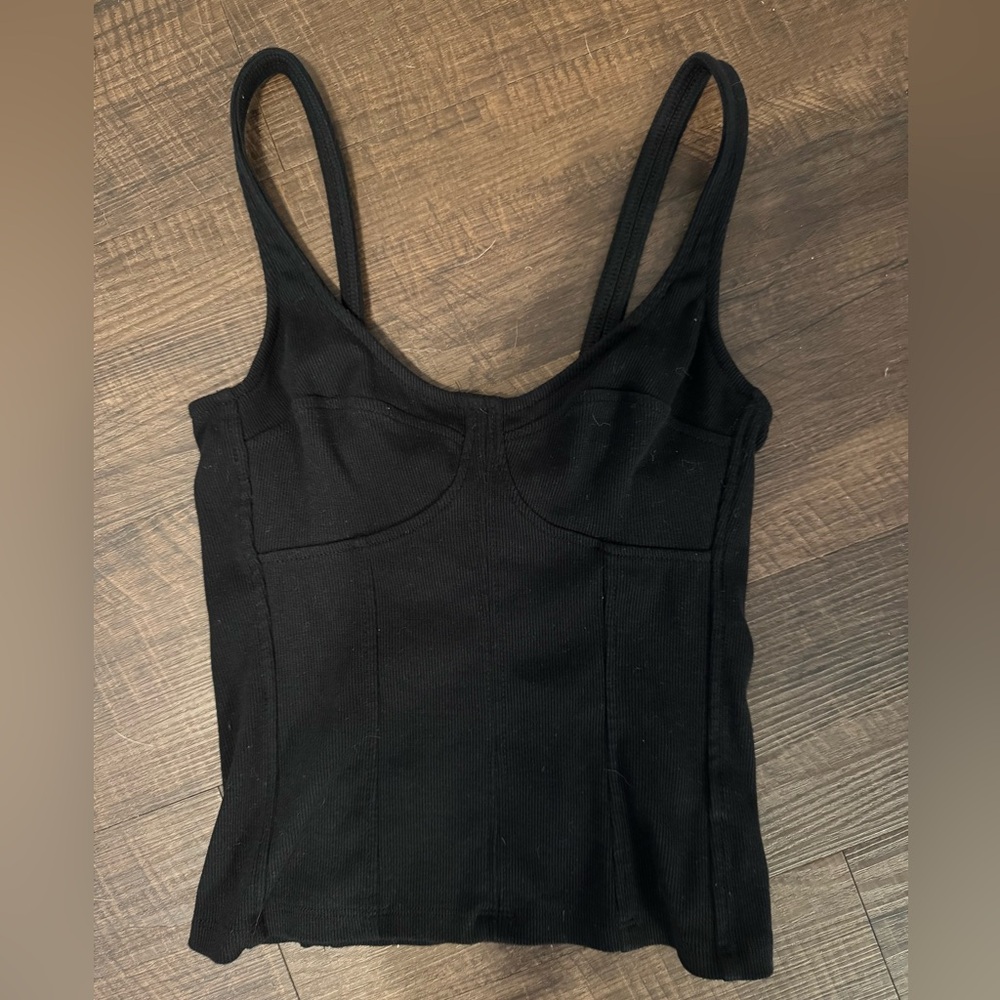 Black Universal Thread Corset Tank Top - Size Small